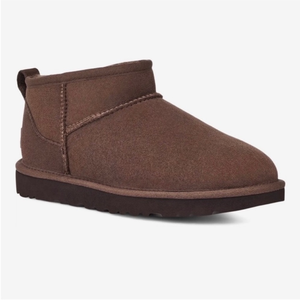 UGG ULTRA MINI SUEDE SHEARLING LINED BOOTS - BURNT CEDAR - SZ - 9 .US - Picture 13 of 14